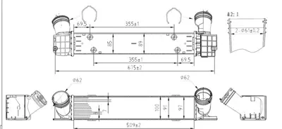 MGA 80265 Turbo Radyatoru 85mm Bmw E-81|82|84|88|90|91 M 47 N|n 47 BW4378 7524916 805M68A 104938 57013N 17517524916 8ML376731791 6004378 8121606 7023007