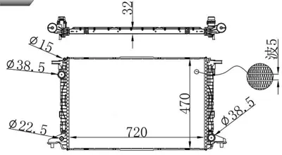 MGA 80286 Su Radyatoru Brazıng Audı 8W0121251N AI2441 480101N CR960000S 1103184 55089HM1 8W0121251H 8W0121251AB 8MK376749234 606578