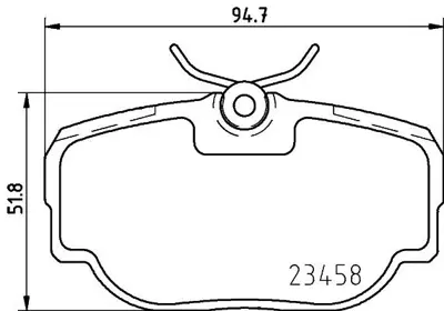 HELLA 8DB 355 009-541 Fren Balatası Arka Landrover   Dıscovery Iı 4.0 V8 4×4 98-02 / Range Rover Iı 2.5 Td 4×4 94-02  SFP100470 986424564 FSL981 5P739 GDB1155 LP914 13046027212 SFP100490 STC3684 STC1879