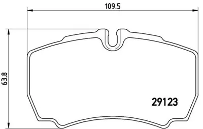 BREMBO P A6 023 Fren Balatası On Wva 29123 Iveco   Daıly 3513 BL1869A2 2991667 2206040 ADF124226 573721CH 986424750 1170226 42576680 42470841 FD6887V