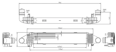 MGA 80288 Turbo Radyatoru Mercedes-Benz C-Class | Mercedes-Benz E-Class A2045000000 30314 96598 2045000000 MSA4596 7063028 V30601298 60304596 CI428000S 8ML376899191
