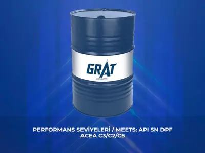 GRAT 600300/P Motor Yagı 180 Kg 0w30 Partıkullu Tam Sentetık Apı Sn Dff C3-16 / C2-16 / C5-16 