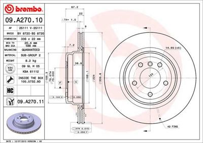 BREMBO 09.A270.11 Fren Dıskı Arka Uv Coated Bmw DF4461S 34216855004 FBD1520 3155230051PD 9A27010 DF1075 3082301 1815201569 BS7588C 230873C