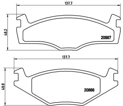 BREMBO P 85 005 On Fren Balatası Vw Seat 191698151G 321698151H 191698151L 5P224 321698151E 321698151B 321698151D GDB459 DF1517 AE0038