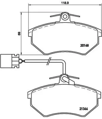 BREMBO P 85 034 On Fren Balatası Kablolu Vw 357698151C 36811OE GDB1057 55539001 229984 363700205059 213462 AN4756WK TX0152 510285