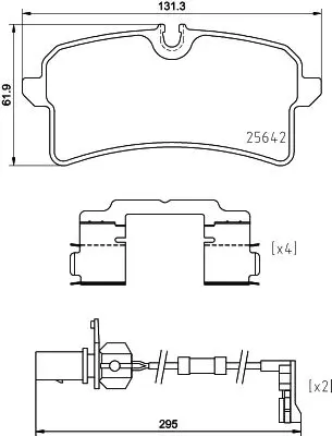 BREMBO P 85 151 Fren Balatası Arka Low-Met Audı 4H6698451A 182159 246431702 95B698451A 37963 P85151 95B698451F P1405312 182159204 B1G12016872