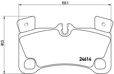 BREMBO P 85 103 Arka Fren Balatası-  Vw Touareg 07-10  Audı Q7 10-15  Porsche Cayenne 03-10 7L0698451F 134600 P1246300 JCP065 7L0698451E 7L0698451C B1G10209992 95535293963 MDB3035 246141659