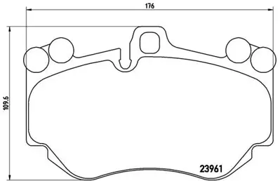 BREMBO P 65 016 Fren Balatası On Low-Met Audı 95535193952 GDB1660 95535193951 FDB4056 114000 GDB1764 95535193950 4E0698151G T1414 MDB2741