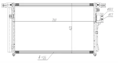 MGA 82555 Klıma Radyatoru Hyundaı Santafe 2.2 Crdı 2006-- 97606-2B100
