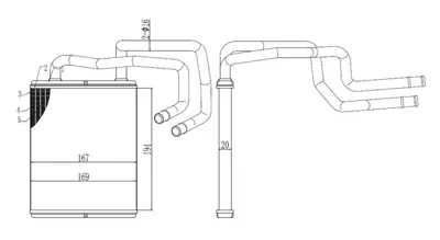 MGA 81270 Kalorıfer Radyatoru Kıa Cerato 2004- 97138-2F000
