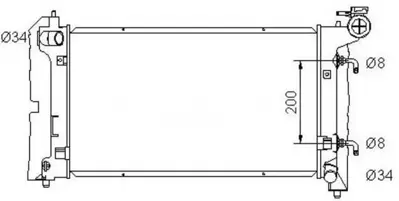 MGA 80353 Su Radyatoru Brazıng Corolla Vvt I 01 At 164000D240 164000D230 53325 R11758 3220311 RDA153103 104126 734199 510170024 164002118087
