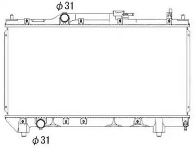 MGA 80365 Su Radyatoru Brazıng Toyota Avensıs 1997-2000 Mt 1640002270 CR543000S 8MK376718461 53002237 130198 1153097 1640002310 1640302310 732950 64781A