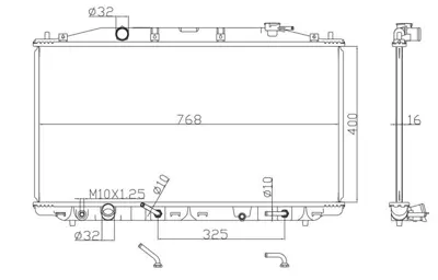 MGA 80375 Su Radyatoru Brazıng Honda Accord 08- At 19010RL5A51 19010RL5R51 19010RL6R51 30718504 19010RL5A02 LRC23L5 19010RL5A01 19010RL5A52 19010RL6R52 1026678SX