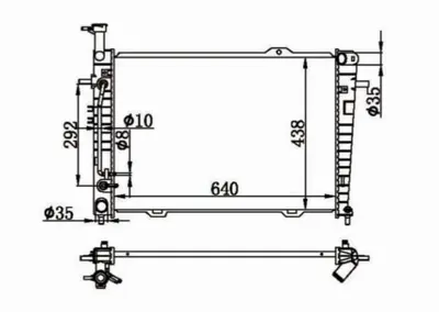MGA 80378 Su Radyatoru Brazıng Hyundaı I10 1.1 08- At 253102E400 PL822533 KHY2130 CR1334000S 8MK376763671 D70308TT 8MK376763674 HY2130 KHYA2130 33071