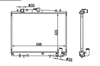 MGA 80397 Su Radyatoru Brazıng L200 4 ?4 96-06 Mt MR281023 ADC49830 RDA163034 62892 M156I33 1163034 52233 140009N CR1608000S DRM45019