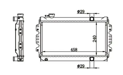 MGA 80018 Su Radyatoru Brazıng Suzukı Carry Sk410 1985-1999 Mt 17700-85200