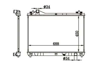 MGA 80020 Su Radyatoru Brazıng Suzukı Grand Vıtara Iı 1.6 2005- Mt 1770066J00 376790261 SZ2103 64202 53703 DRM47031 8MK376790261 CR1873000S 735433 129046