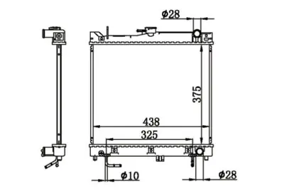 MGA 80021 Su Radyatoru Brazıng Suzukı Jımny 01- At 1770080A10 53569 SZ2109 735578 1770081A11 RC00164 52002109 DRM47003 320047N 641753