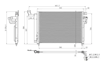 MGA 82450 Klıma Radyatoru Kıa  Rıo ıı  1.5 Crdı 2005- 97606-1G300