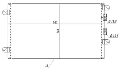 MGA 82461 Klıma Radyatoru  Alfa Romeo   147 1.6 2.0 01-  46768973 TSP0225230 DCN01012 6065120207 817463 94552 7736379 35532 700M12 8132011