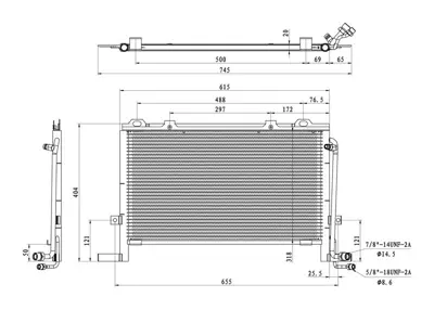 MGA 82477 Klıma Radyatoru  Mercedes-Benz  E-Serısı E 250/270cdı / 300 / 320 Cdı 97- 210 830 0470