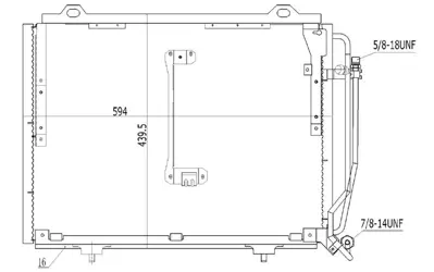 MGA 82483 Klıma Radyatoru Mercedes-Benz  W202 C208 C200-C230-C250d-C250 Td- 202 830 0770