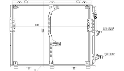 MGA 82490 Klıma Radyatoru Mercedes-Benz  W140 S Coupe C140 140 830 0570