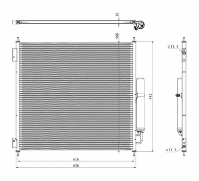 MGA 82497 Klıma Radyatoru Land Rover-Range Rover LR035791 AUA5218D CPLA19C600AD M702041A 8012016 350336 940408 LR034503 AC37000S 2005218