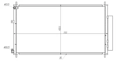 MGA 82554 Klıma Radyatoru Honda Crv 1.6 Idtec 2.0 Awd 2.0 Ivtec 2.2 Idtec 2012-- 80110T1GG01 HD5309D 940538 350419 80110T1GG02 822593 25015701 DCN40024 102046N 160069