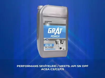 GRAT 6003011/P Motor Yağı 11 Lıtre 0w30 Partıkullu Tam Sentetık Apı Sn Dpf Acea C3-16 / C2-16-/ C5-16 