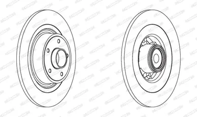 FERODO DDF1655-1 Fren Dıskı 8200018407 7701206924 5590BD 8200663193 402029325R 432027259R 54757 92175703 562170B RT3211GLT9