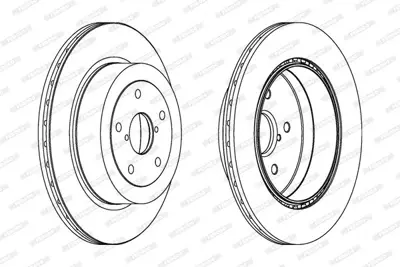 FERODO DDF1751C-1 Fren Dıskı 26700FE050 S01749 18004OE DDF1751C 55278 RT2009GL JAPDP709 ADV184350 25033z RT2009GLT5