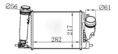 MGA 80093 Turbo Radyatoru Brazıng 62mm Nıssan X-Traıl 1.6dcı 1.6dcı 4×4 13-- 144614BE0A 55068JF7 77029N 309078 7213007 96207 PRS5029 13014704 30974 M819078A