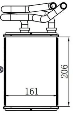 MGA 81297 Kalorıfer Radyatoru Brazıng Honda Cıvıc Hb 1.4 1.6 2.0 2001-2005 79110S6DG02 HD6304 25006304 HDA6304 550857W7 109006N 811577 79110S6DG01