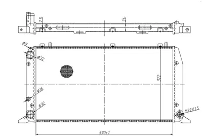 MGA 87001 Su Radyatoru Audı 811121253E R10091 100043 60485 2711252 3002018 6 DRM02011 311756 350213400000