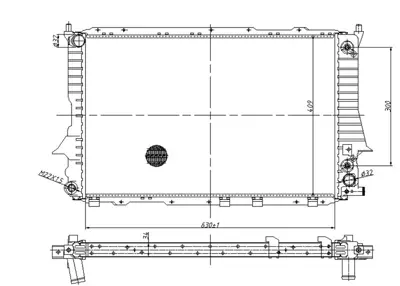 MGA 87003 Su Radyatoru Otomatık Audı A6 60476A 3002084 4A0121251M CR419000P CR419000S 12205 2110273 376715264 4A0121251R AIA2084