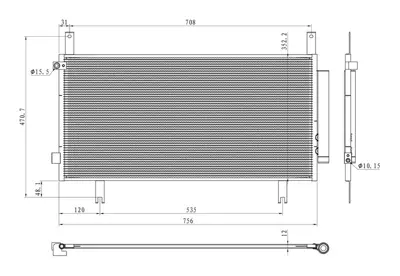 MGA 82588 Klıma Radyatoru Honda Crv 1.5 Vtec 2016- 80100TLAA01 941219 M7130510 25015712 30063 CF20603 CD081098