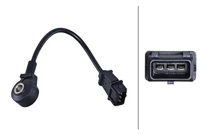 HELLA 6PG 013 114-481 Kablolu Vuruntu Sensoru Kahverengı 340mm Vw 037905377A