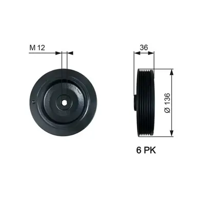 OPTIMAL F7-8003 Krank Kasnagı  Renault R19 / Clıo / Megane / Kangoo 1.9d F8q  26957 7700112999 RT1533 80000205 QCD5 DP101 TVD1010 MPP00029 DPF35501 2001007SX
