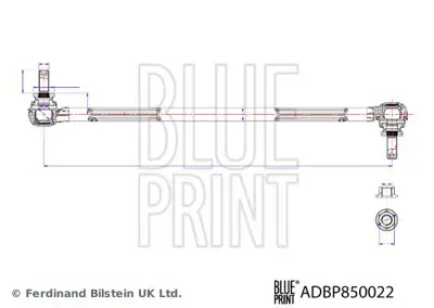 Blue Print ADBP850022 Stabılızer Z Rot On Sag Sol Honda Cıvıc X 16-22 Crv 18- 51320-TBA-A01