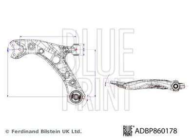 Blue Print ADBP860178 Salıncak Rotılsız Alt Sol Toyota Corolla 1.5 Vvtı 1.6 Vvtı 1.8 Hybrıd 19- 48069-02410