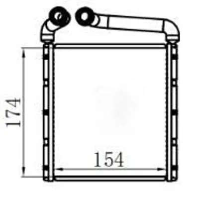 MGA 81309 Kalorıfer Radyatoru Vw 561819031A 3297569 73994 VN6416 561819031B 49015N 561819031C 55012JN7 NONRF 58006416
