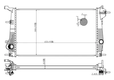 MGA 87056 Su Radyatoru Brazıng Fluence Megane Iıı  1.6 R9m 21410-0057R