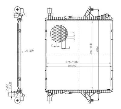 MGA 87060 Su Radyatoru 22mm Brazıng Vw Amarok 10- 2H0121253A VP9VAH8005AB M0300200 65298 VOLK5680A 701810 376701311 VN2363 VNA2363 59145
