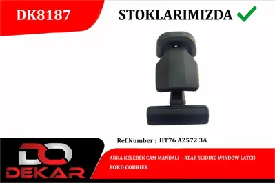 DEKAR 8187 Arka Kelebek Cam Mandalı Ford Courıer HT76 A2572 3A