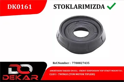 DEKAR 0161 Amortısor Takozu Clıo I Twıngo 7700827435 JSL204 34100 10100 850025900 31606 10493 EMR3195 80001638 802309