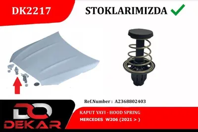 DEKAR 2217 Kaput Kılıt Yayı W206 2021- A2368802403