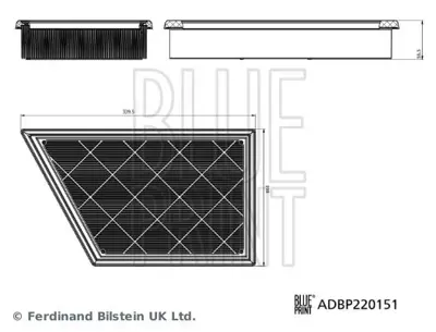 Blue Print ADBP220151 Hava Fıltresı Vw Amarok 2.0tdı 2HJ129620