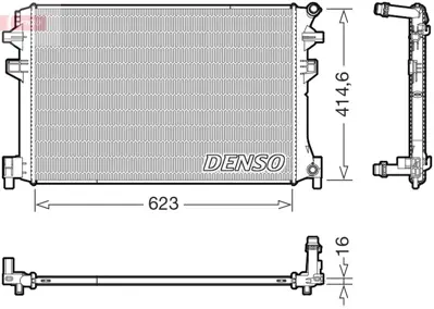 DENSO DRM02048 Su Radyatoru Vw 2Q0121253D 58012727 606910