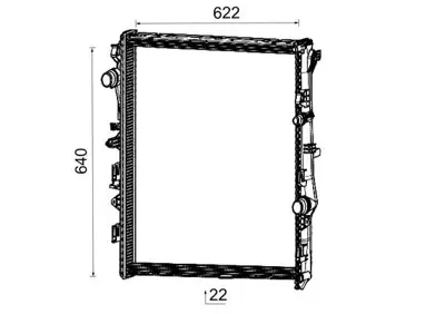 BEHR MAHLE CR 2732 000P Su Radyatoru Mercedes Sprınter 4-T Panelvan/Van B907  B910 A9075001200